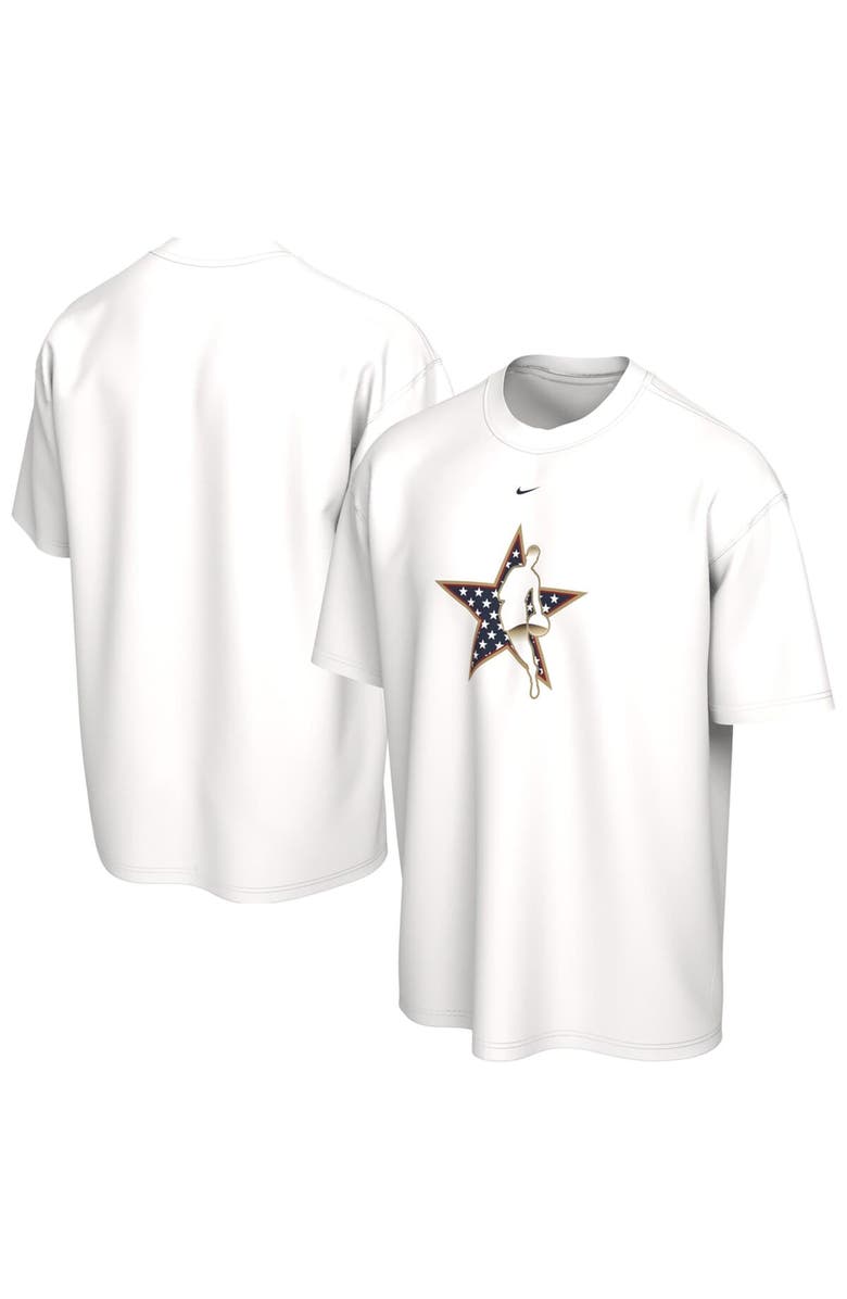 Nike Men's Nike White 2026 NBA All-Star Game Star USA T-Shirt, Main, color, White
