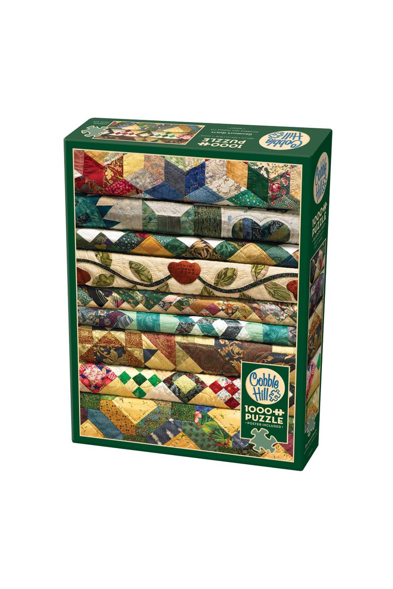 1000 Piece Puzzle Grandma's Quilts Jigsaw, Main, color, Multicolored
