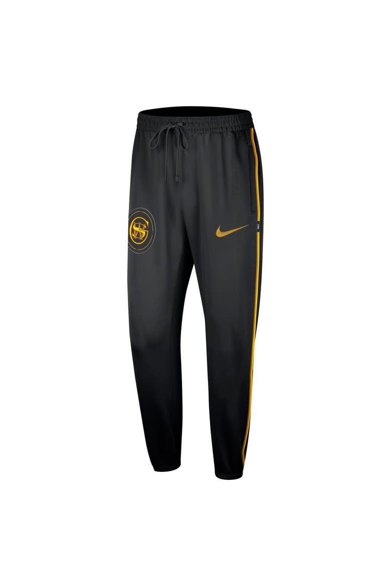 Men's Nike Black Golden State Warriors 2023/24 City Edition Authentic Showtime Performance Pants, Alternate, color, Black