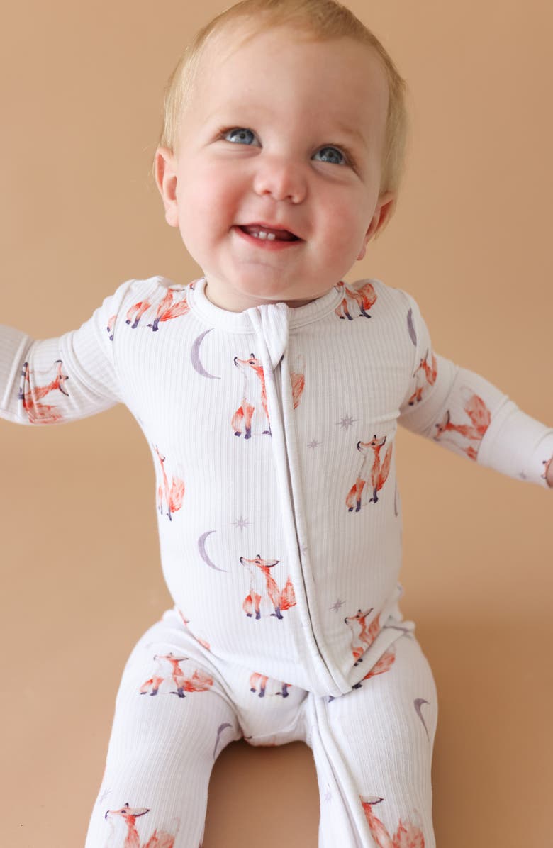 Posh Peanut Zip-Up Footie, Alternate, color, Beige