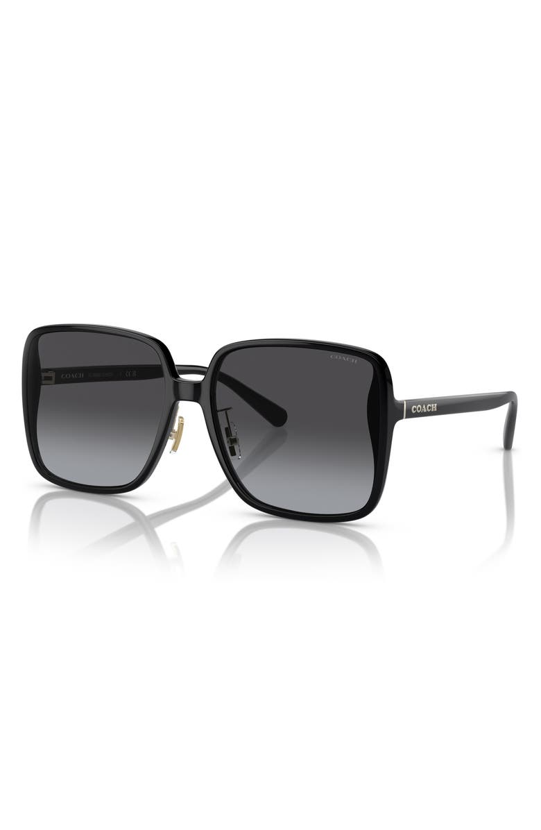 COACH 61mm Gradient Square Sunglasses, Alternate, color, 