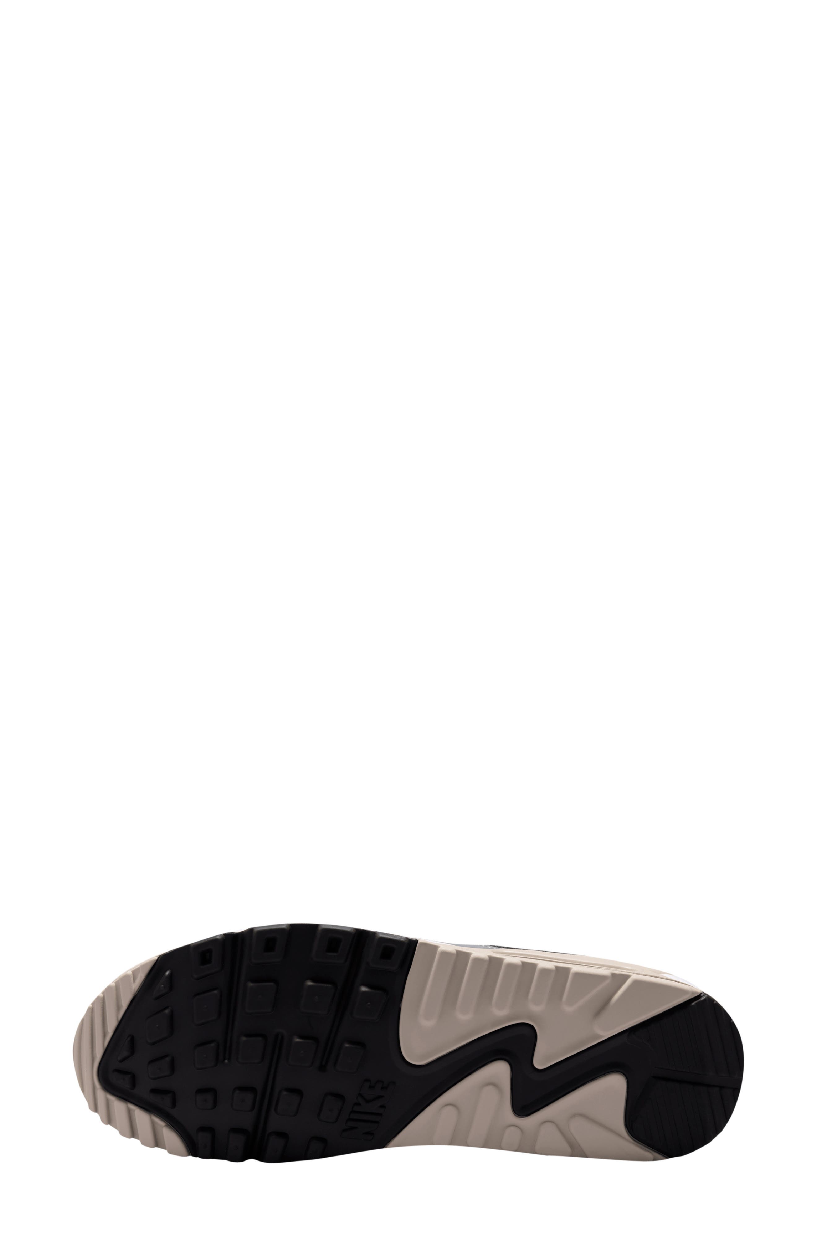 Air Max 90 Sneaker, Alternate, color, CREAM WHITE/ WOLF GREY
