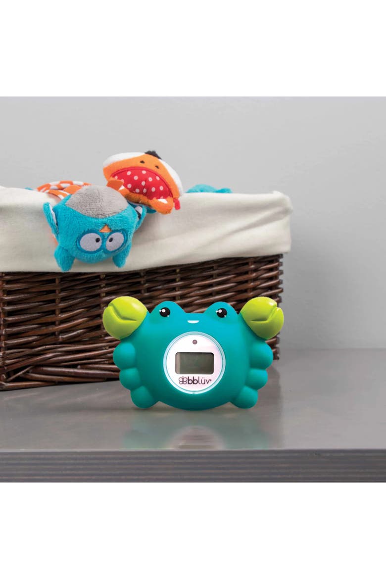 Krab Bath Thermometer, Alternate, color, Aqua