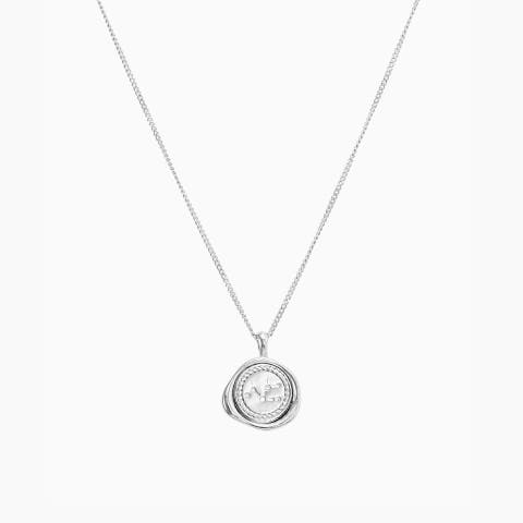 14k Gold Plated Seal Constellation Necklace 12 Zodiac Signs Holiday Gift Guide