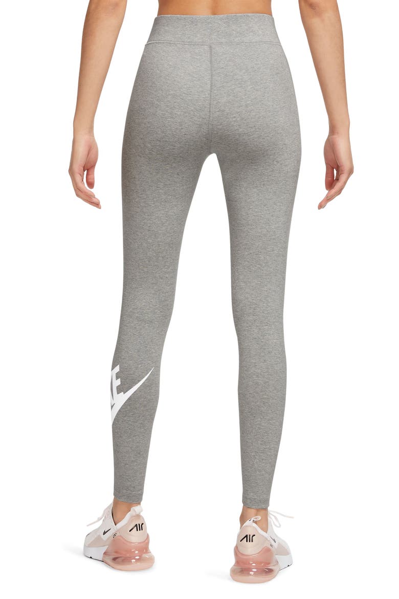 Sportswear Classics High Waist Graphic Leggings, Alternate, color, 063 D GR H/WHITE