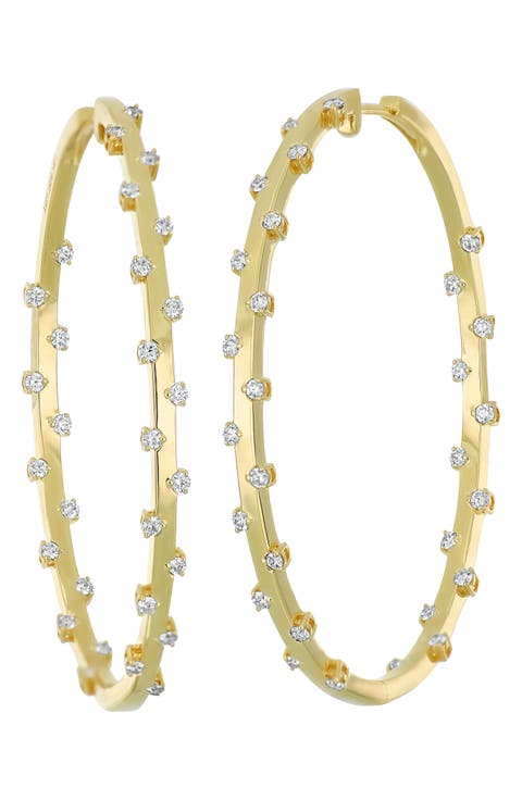 Solstice Diamond Hoop Earrings (Online Trunk Show)
