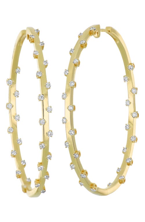 Bony Levy Solstice Diamond Hoop Earrings In Gold