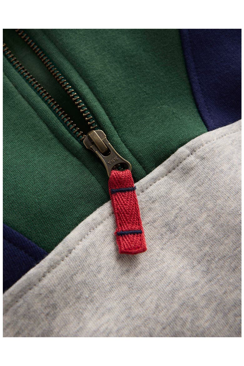 Kids' Colorblocked Half-Zip Pullover Sweatshirt, Alternate, color, GREY COLOURBLOCK