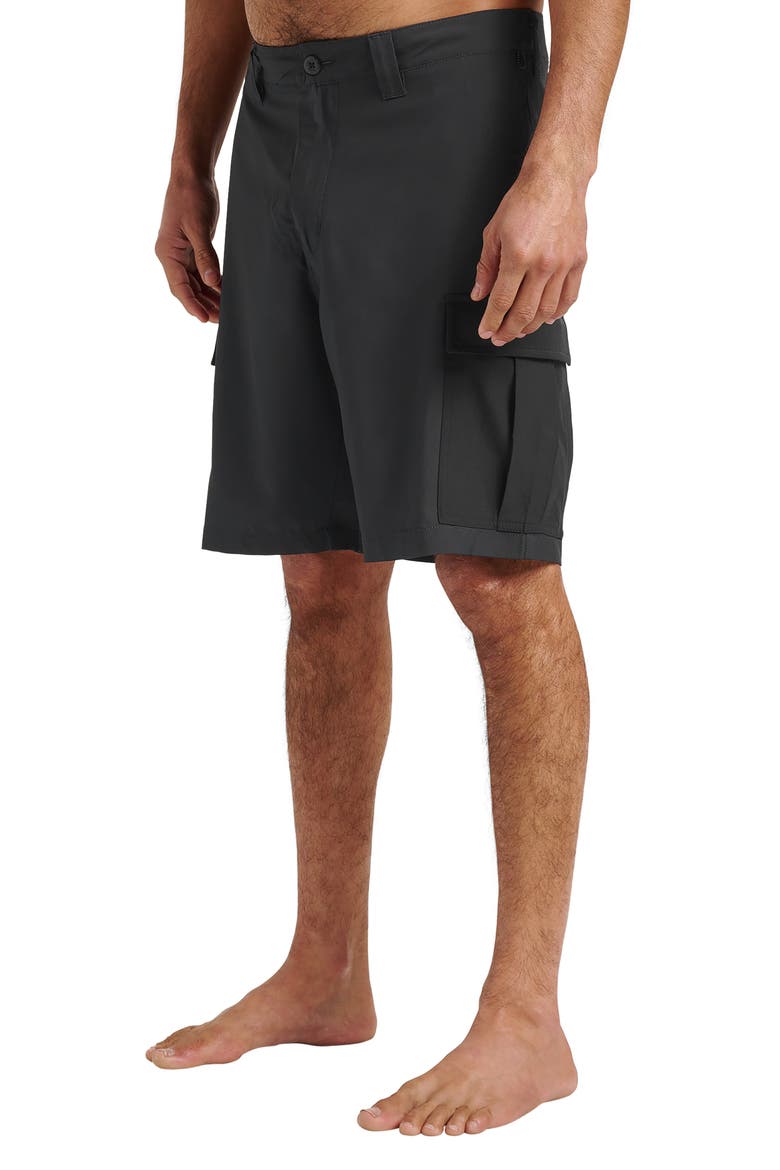 Union Amphibian Cargo 20 Hybrid Shorts, Alternate, color, BLACK