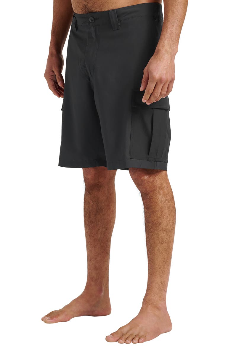 Quiksilver Union Amphibian Cargo 20 Hybrid Shorts, Alternate, color, Black