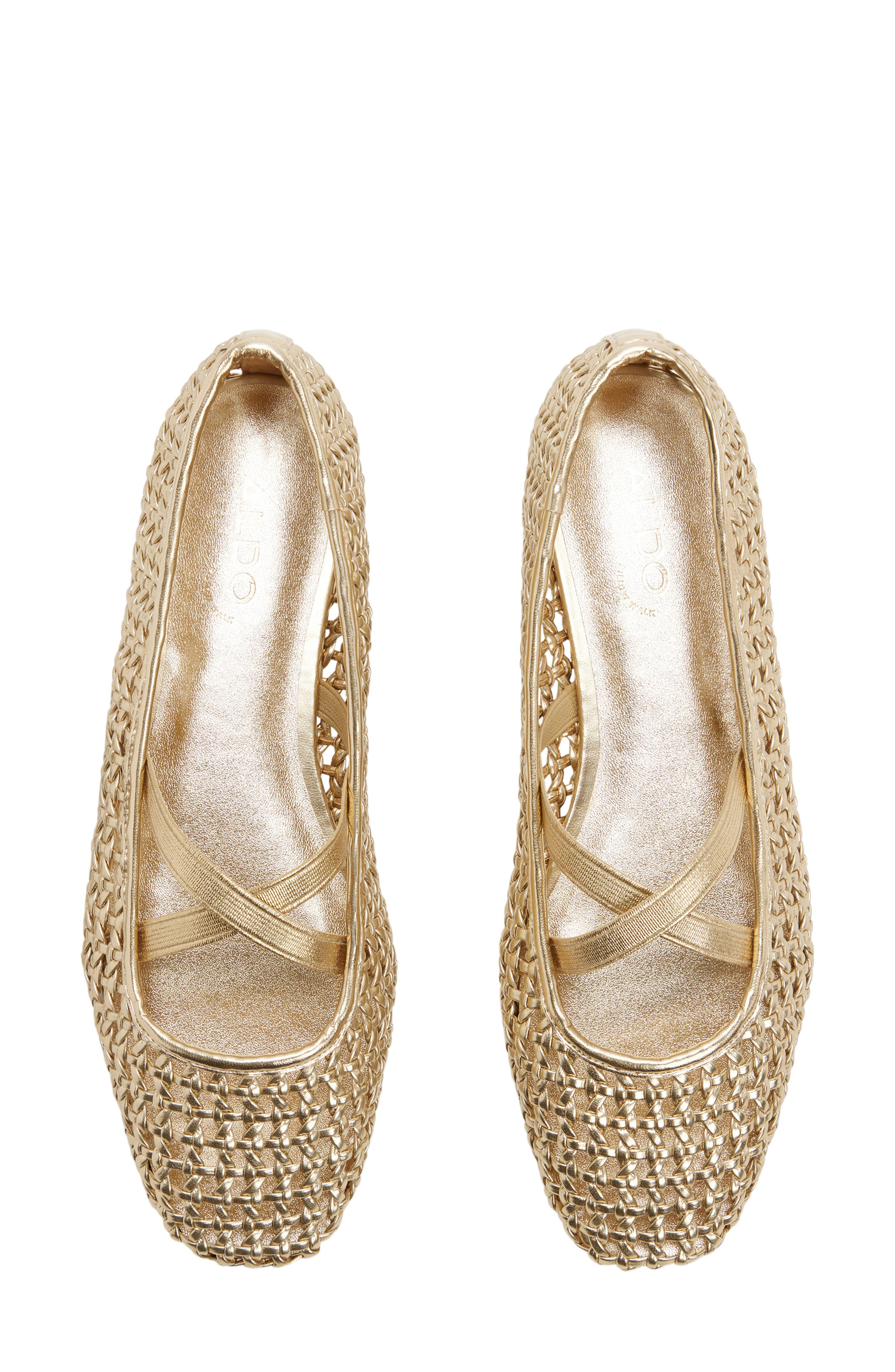 Cornelia Ballet Flat, Alternate, color, GOLD