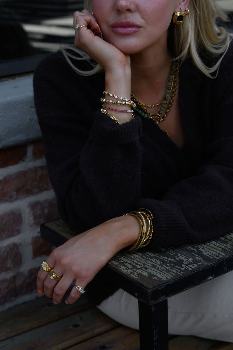 Selma Earrings, Alternate, color, Gold