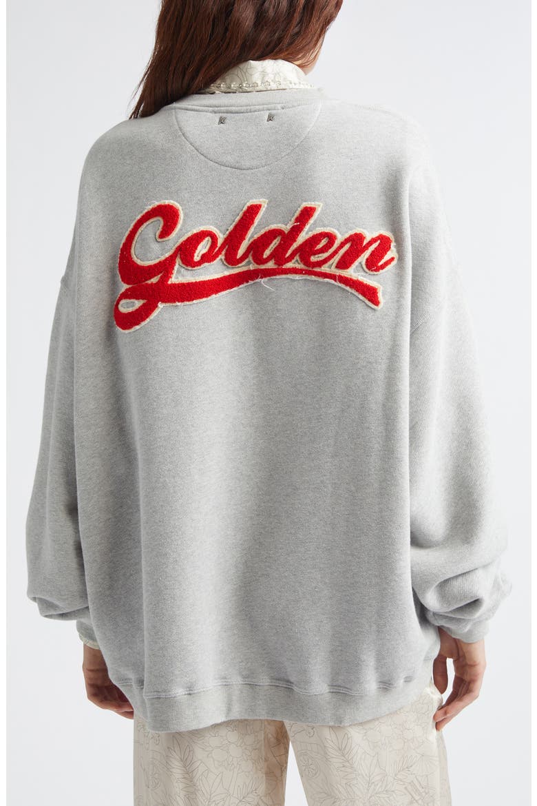 Journey Oversize Sweatshirt, Alternate, color, ALLUMINIUM MELANGE GRAY