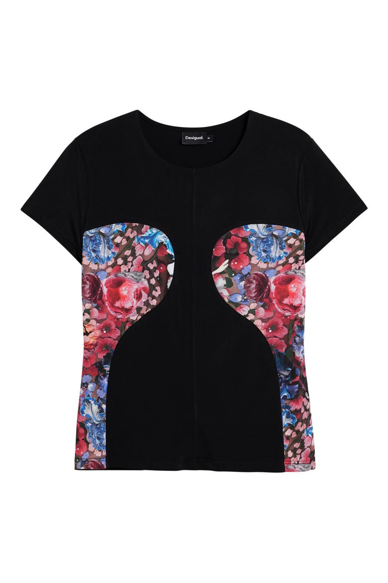 Lacroix Print T-Shirt, Alternate, color, BLACK