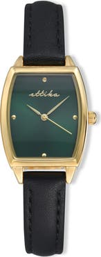 Ettika Classic Leather Strap Watch