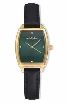 Ettika Classic Leather Strap Watch