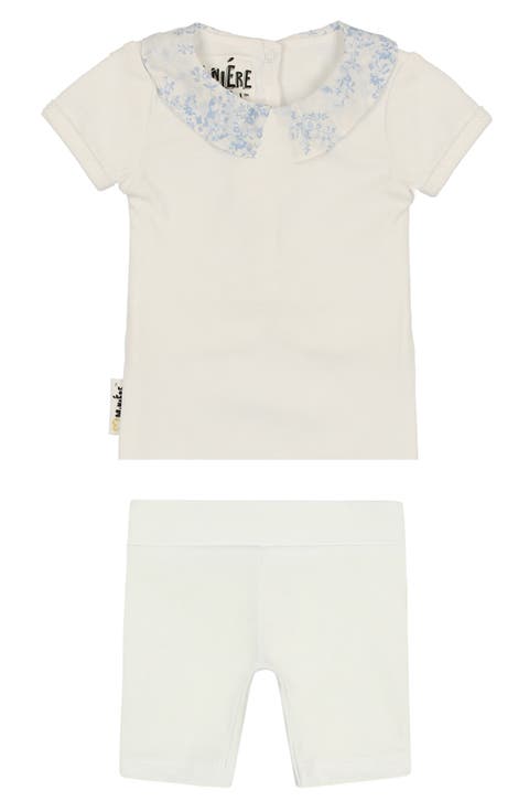 Floral Collar T-Shirt & Shorts Set (Baby)