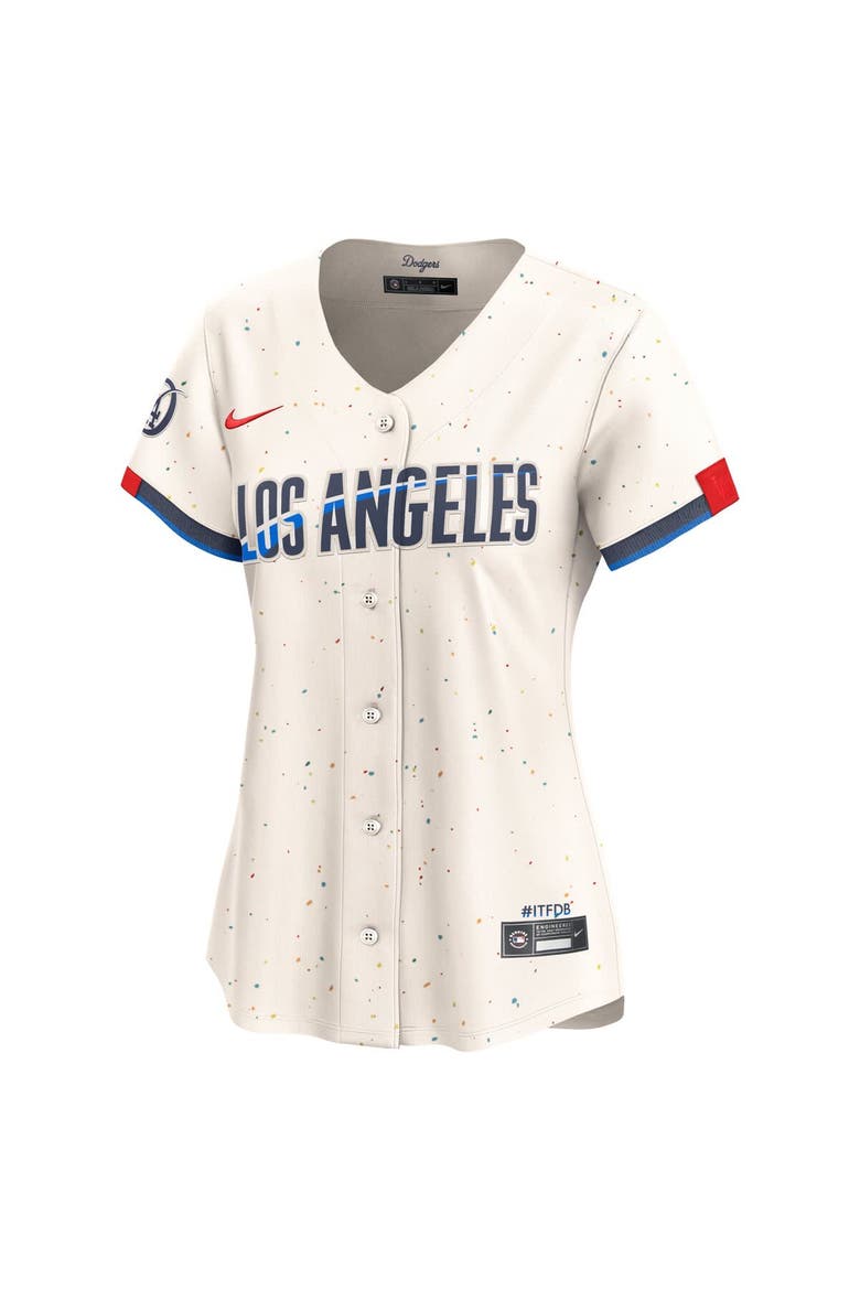 Women's Nike Cream Los Angeles Dodgers City Connect Limited Jersey, Alternate, color, Cream