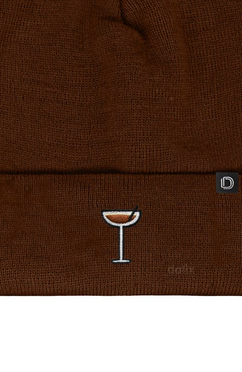 Dalix Espresso Martini Beanie Cap In Brown