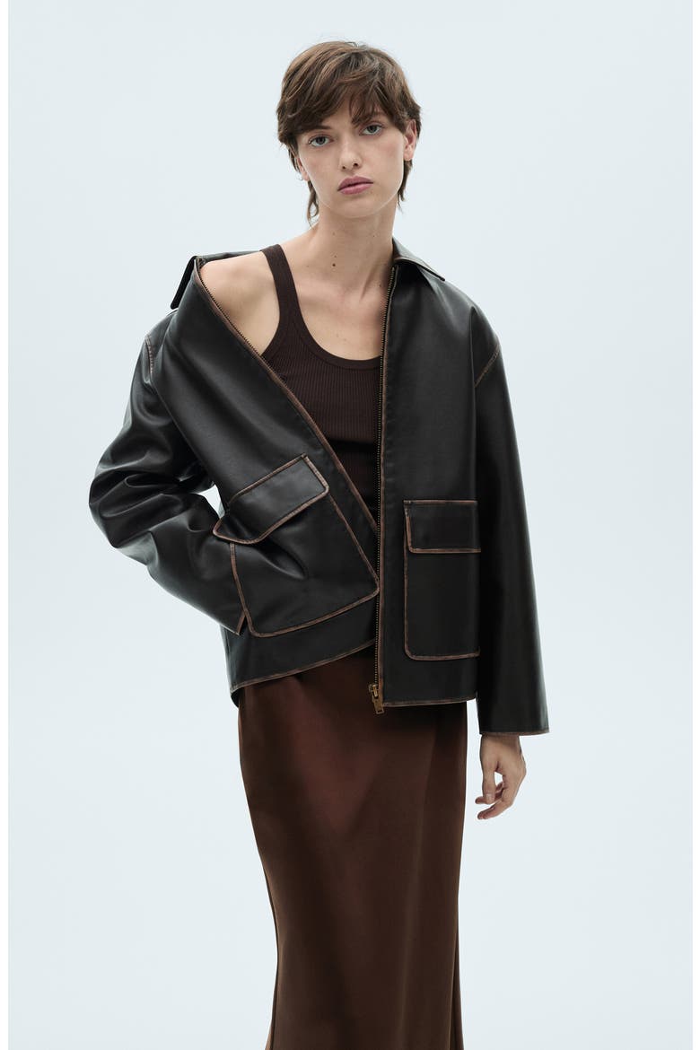 Satin Midi Skirt, Alternate, color, CHOCOLATE
