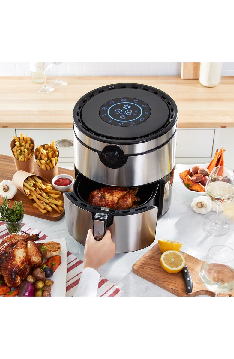 Dash Aircrisp<sup>®</sup> Pro 6-Quart Digital Air Fryer, Alternate, color, Stainless Steel