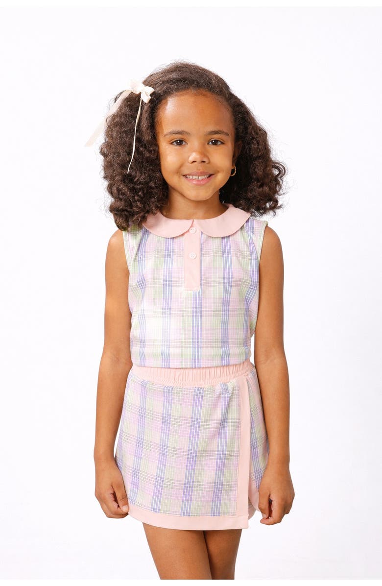 Courtside Kids Retro Power Skirt, Alternate, color, Gingham