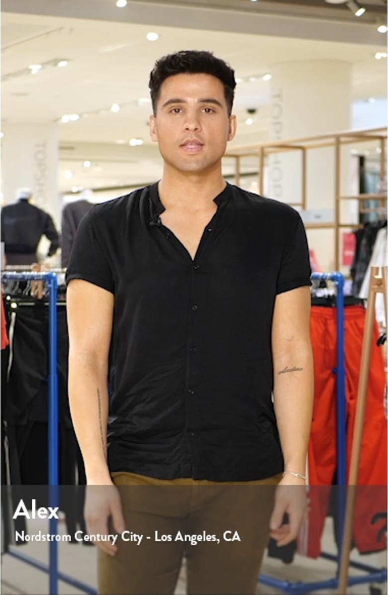 Metallic Stripe One-Shoulder Trumpet Gown, sales video thumbnail