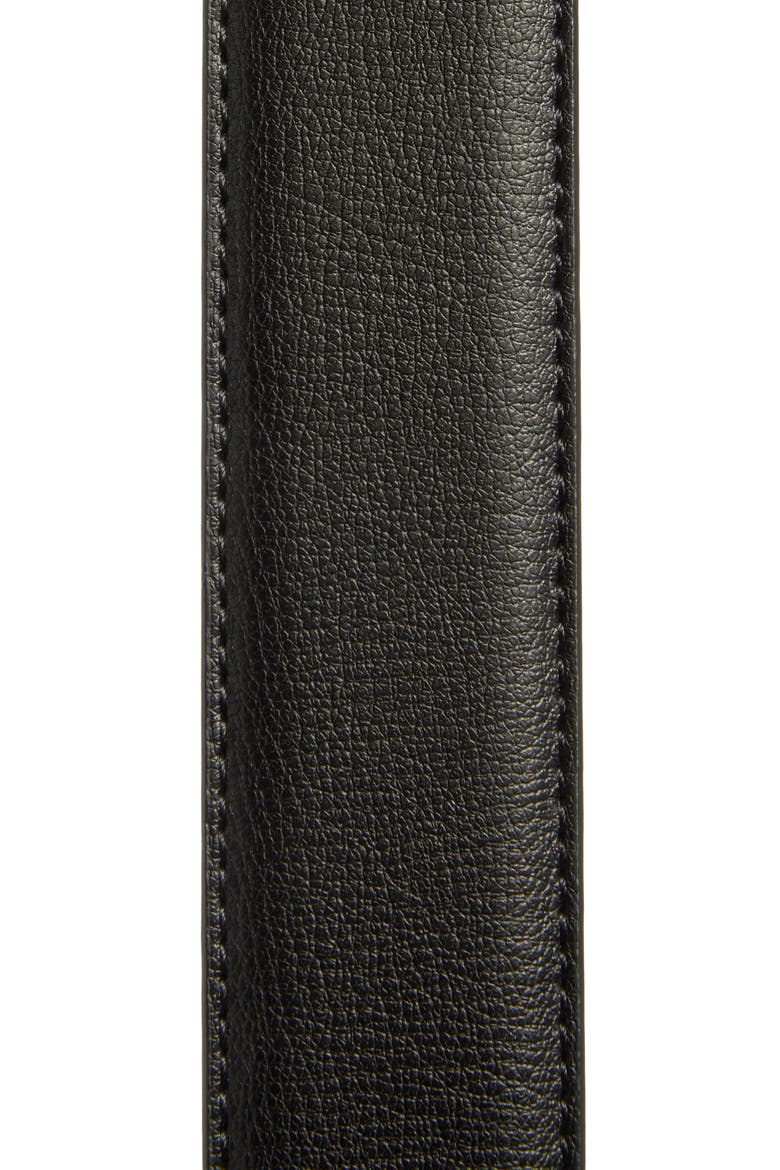 Leather Belt, Alternate, color, BLACK
