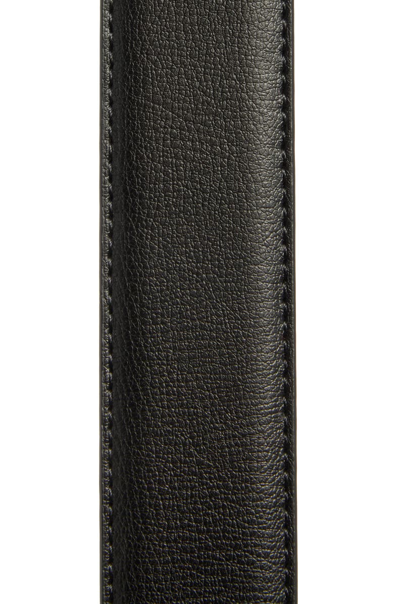 Vince Camuto Leather Belt, Alternate, color, Black