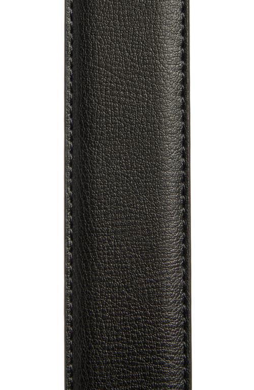 Vince Camuto Leather Belt In Black