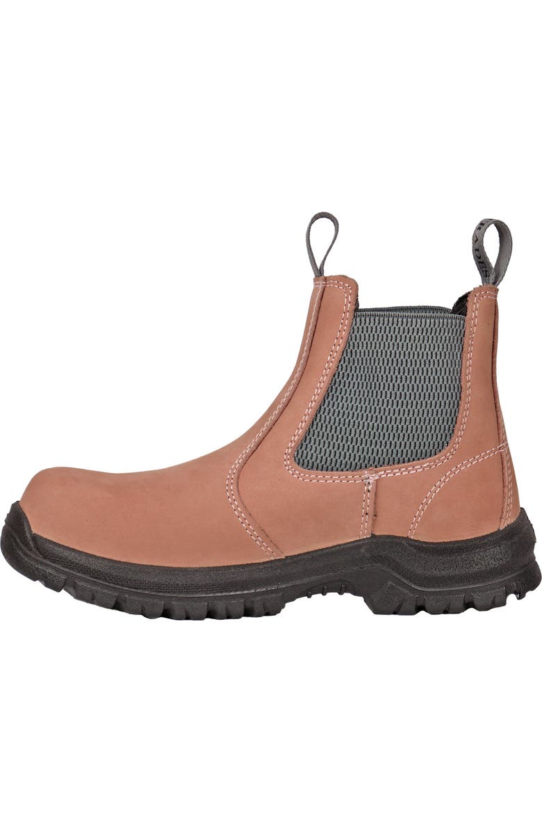 Moxie Trades Moxie Angelina Womens Composite Toe Chelsea Work Boot, Alternate, color, Pink