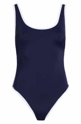 Good American Varsity Layout One-Piece Swimsuit