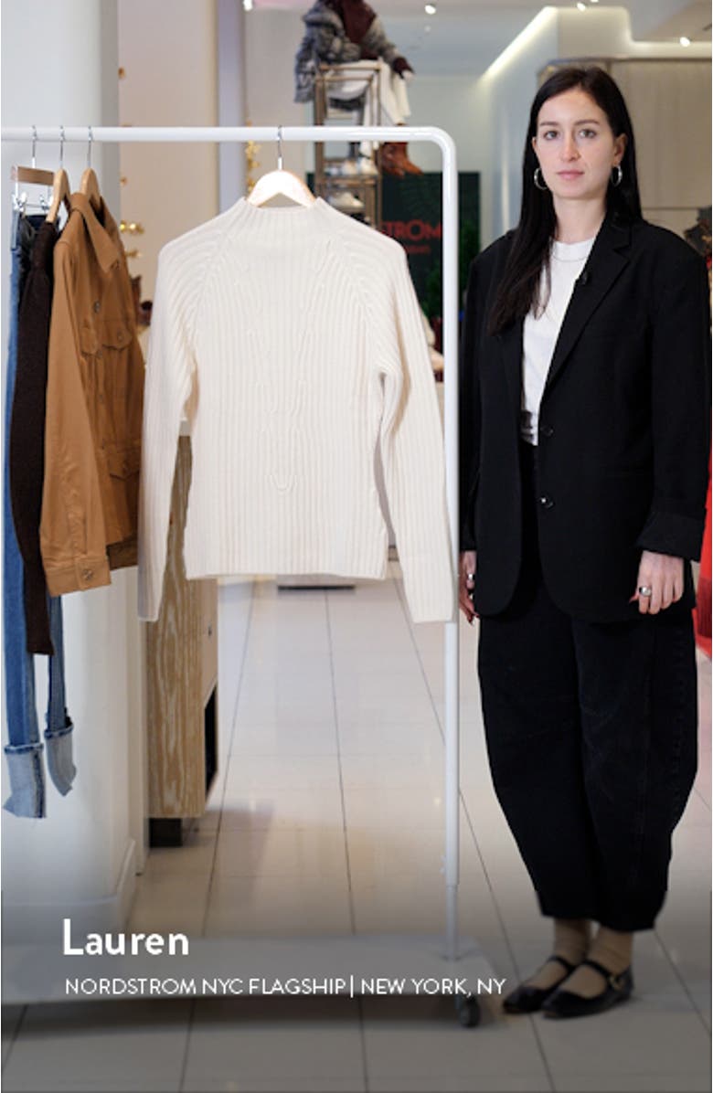 Slim Fit Cashmere Rib Sweater, sales video thumbnail