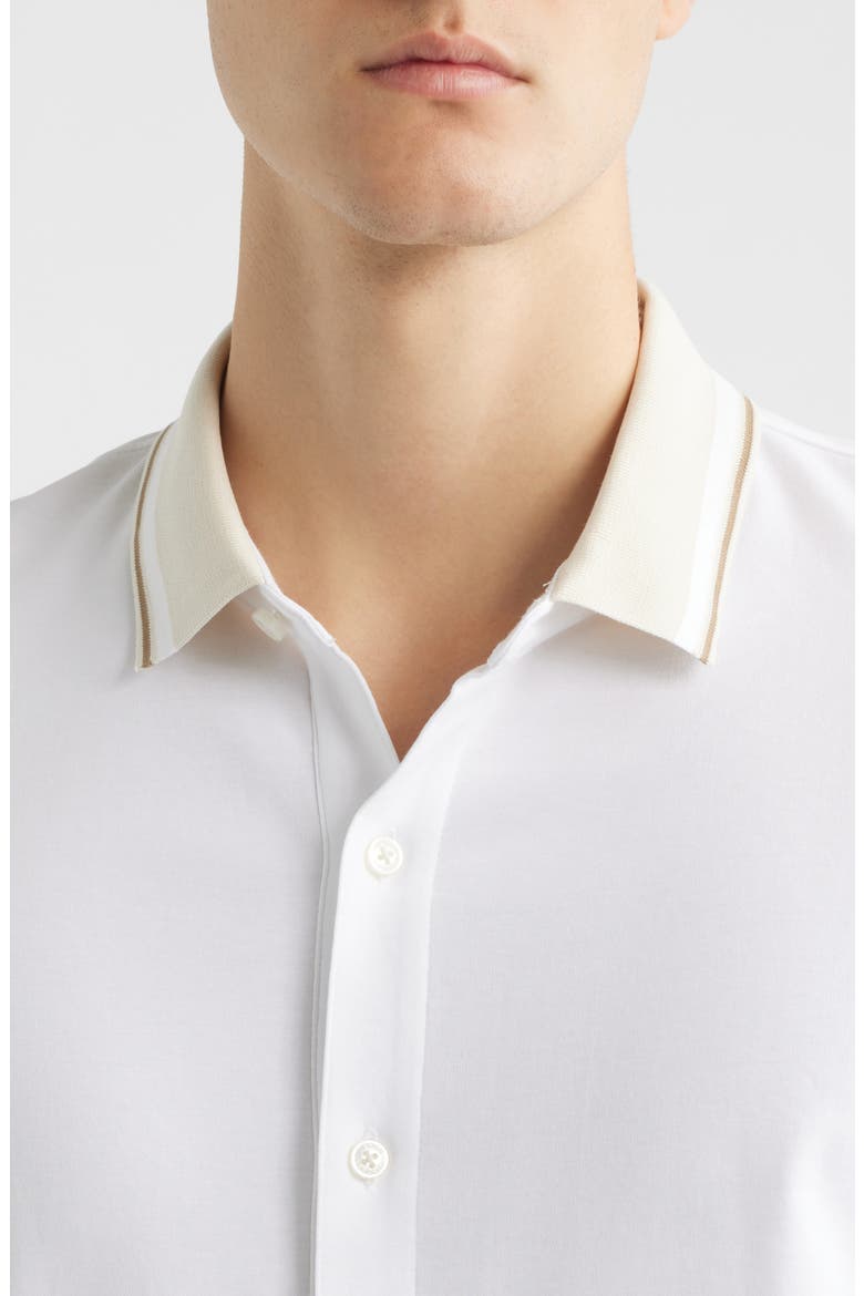 Puno Short Sleeve Cotton Button-Up Shirt, Alternate, color, WHITE