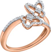 LuvMyJewelry Elarisse Flutter Diamond Ring 0.30ct 14K Gold