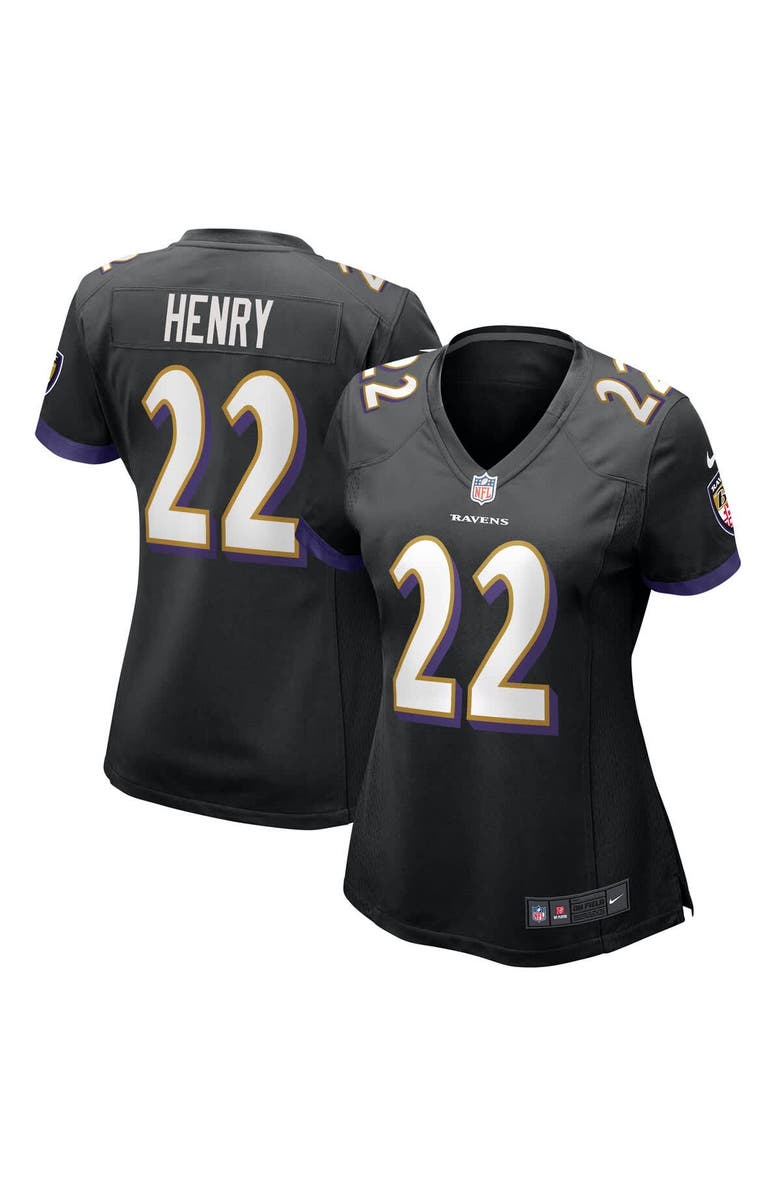 Nike Women's Nike Derrick Henry Black Baltimore Ravens Alternate Game Jersey, Alternate, color, 