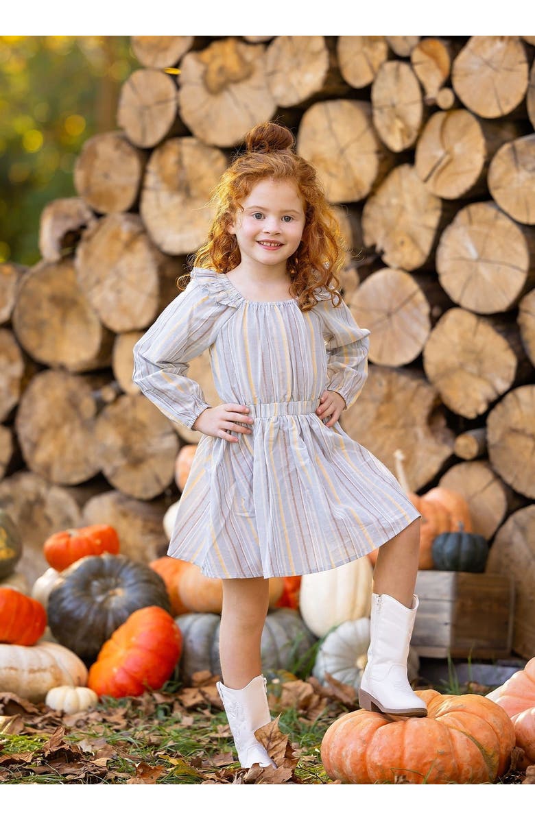 Mabel + Honey Brooklyn Striped Dress, Alternate, color, Blue