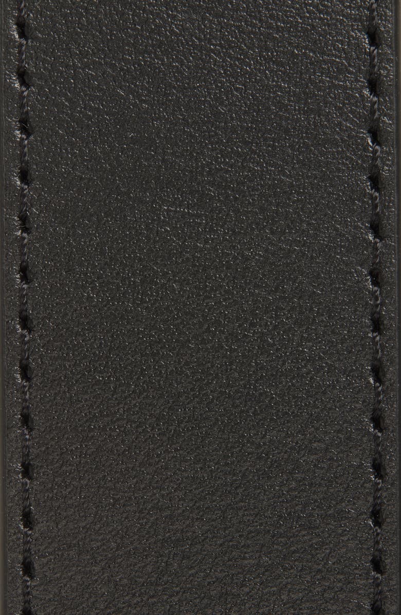 Jacquemus La Ceinture Bambino Leather Belt, Alternate, color, Black/ Silver 99S