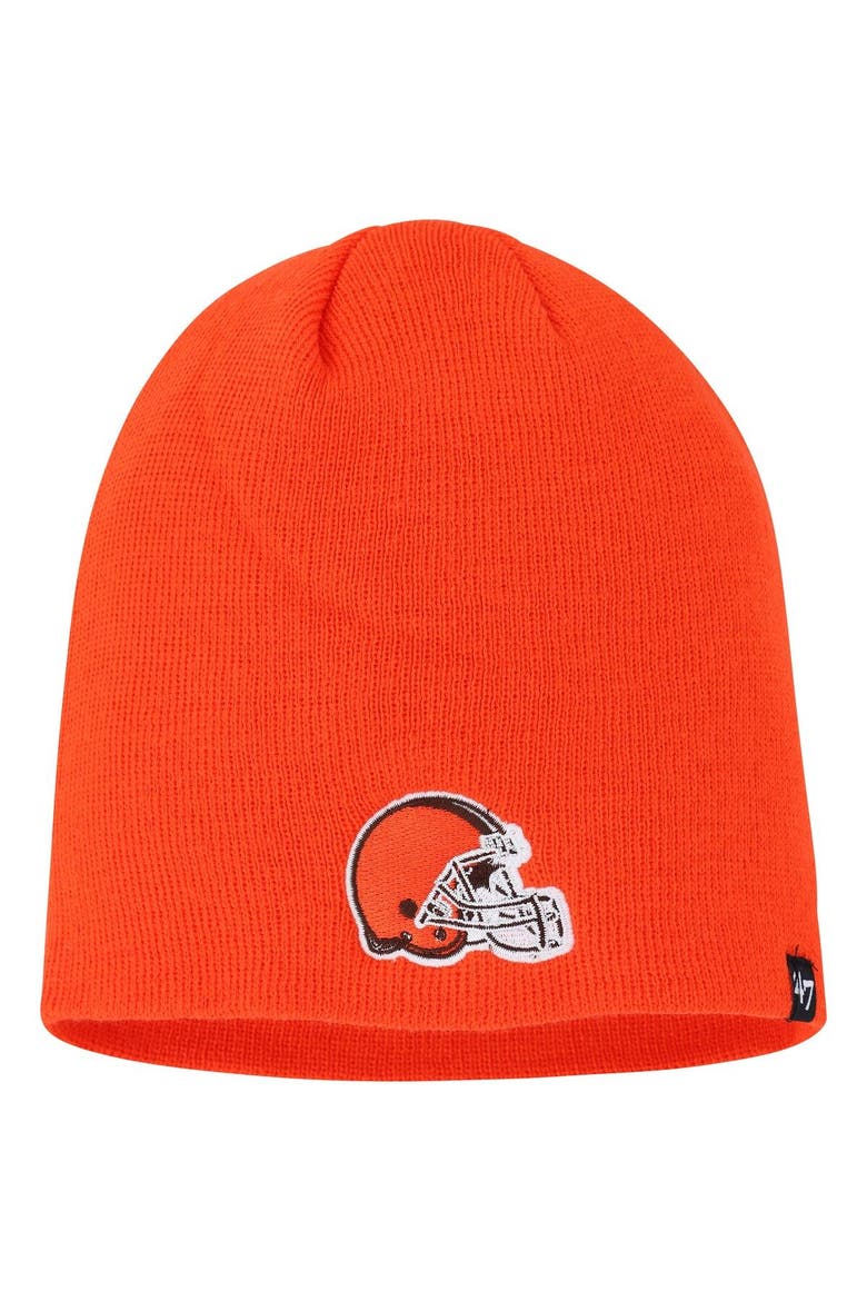 Men's '47  Orange Cleveland Browns Secondary Beanie, Main, color, Orange