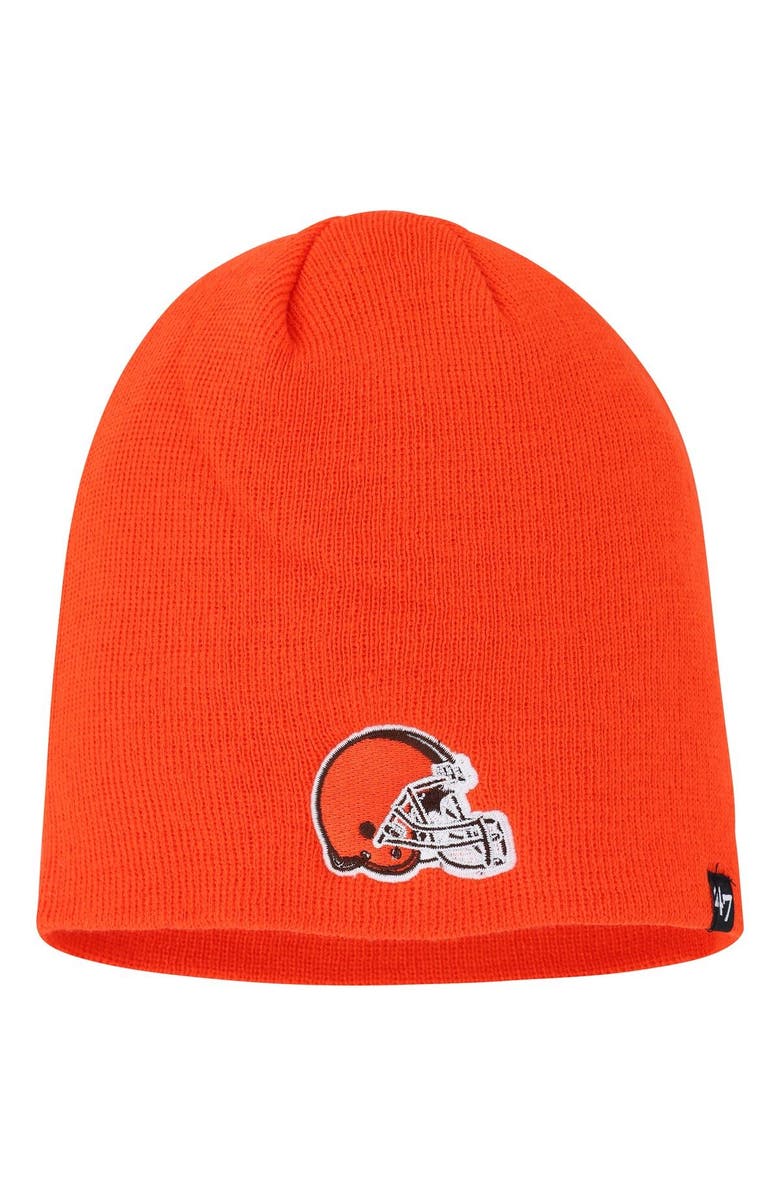 '47 Men's '47 Orange Cleveland Browns Secondary Beanie, Main, color, Orange