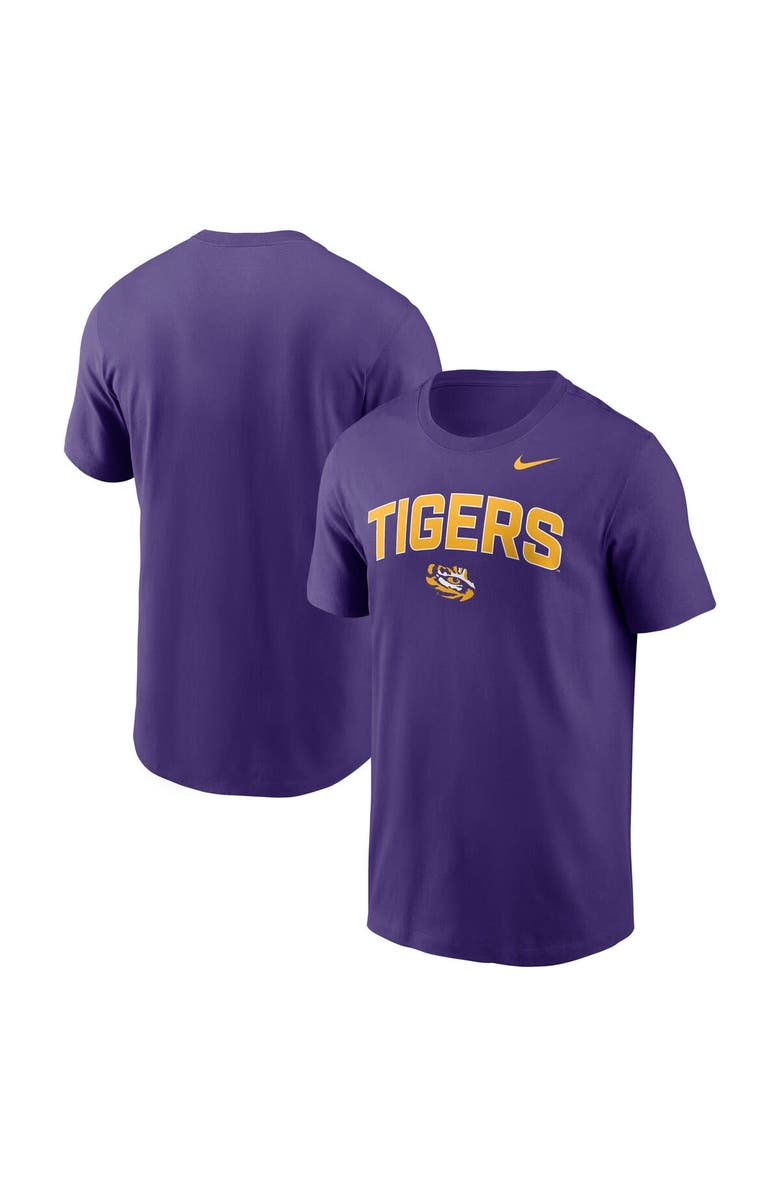 Nike Men's Nike Purple LSU Tigers Primetime Arch Stack T-Shirt, Main, color, Purple