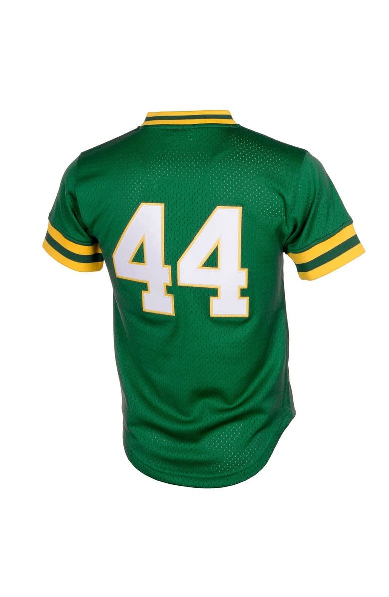Mitchell & Ness Men's Mitchell & Ness Reggie Jackson Green Oakland Athletics Cooperstown Mesh Batting Practice Jersey, Alternate, color, Green