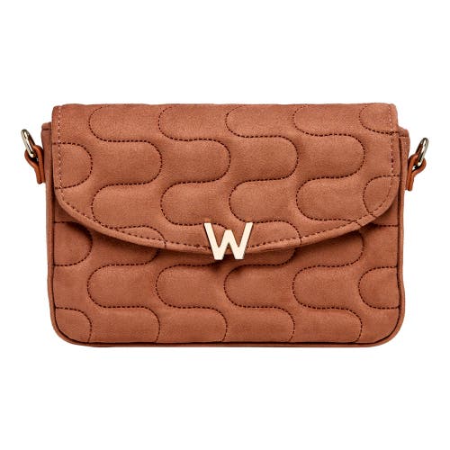 Wolf Mimi Swirl Shoulder Bag With Scarf In Nutshell Brown