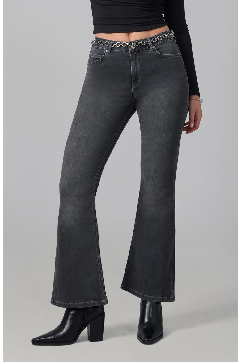 Alice High Rise Flare Jeans, Main, color, Grey Moonstone