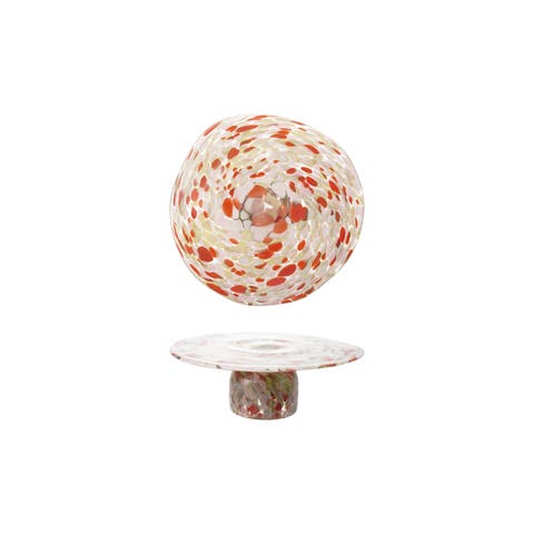 Confetti Glass Pedestal