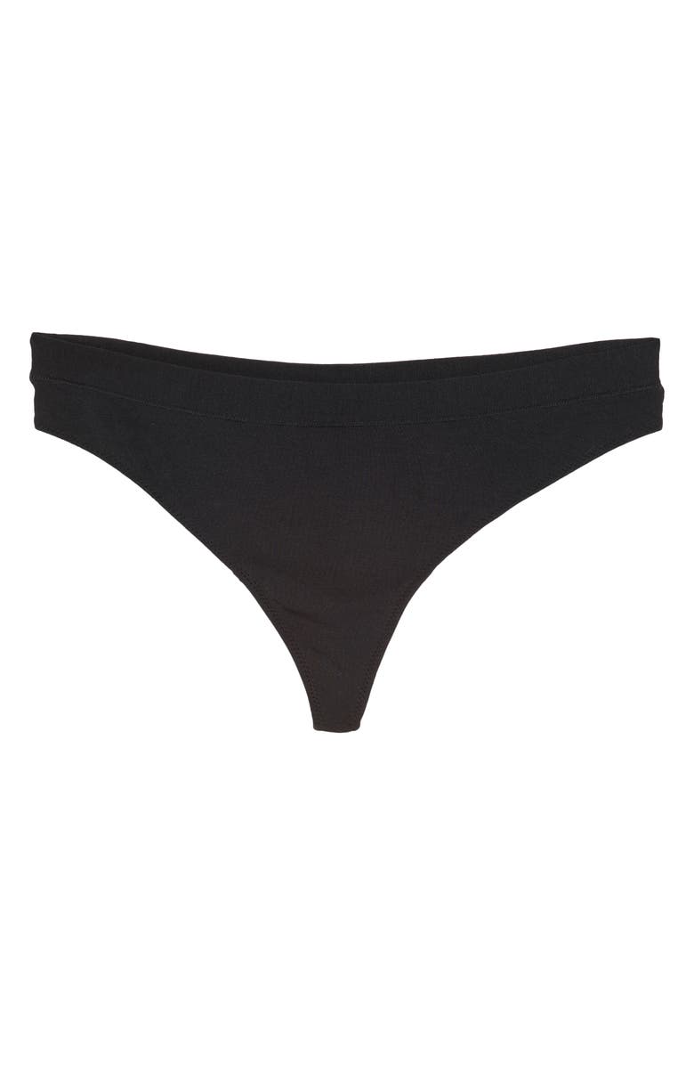 MeUndies FeelFree Thong, Alternate, color, Black