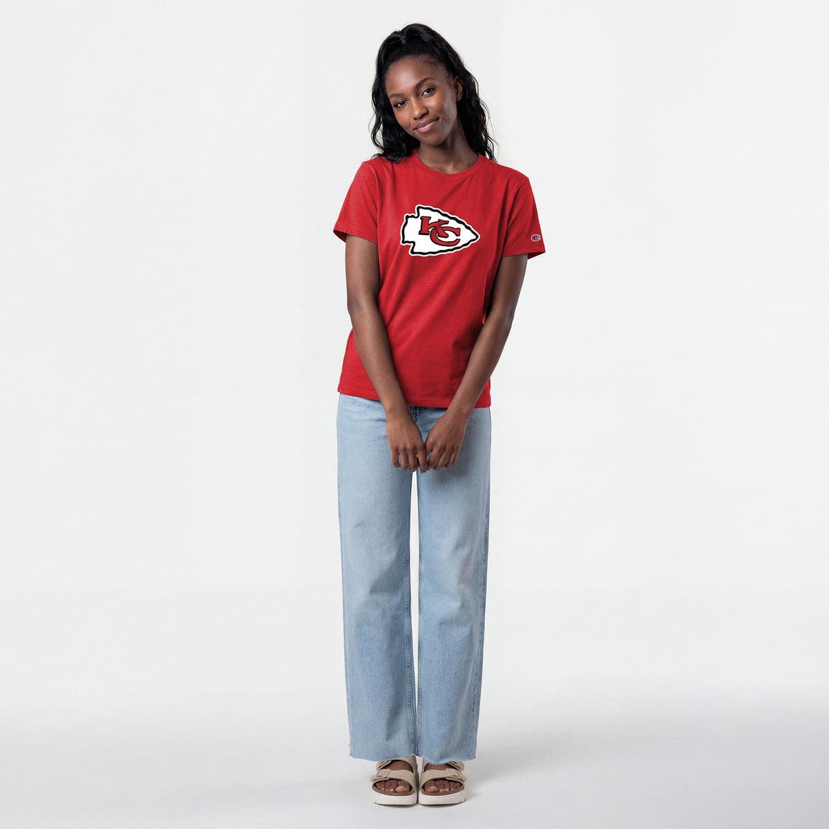 Champion Women's Champion Red Kansas City Chiefs Logo T-Shirt (Women ...