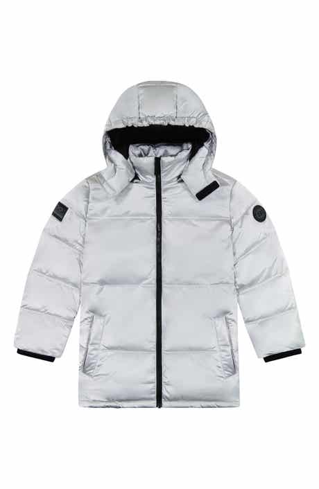 Andy & Evan Kids' Galactic Reversible Hodded Puffer Jacket