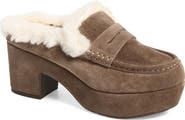 Chocolat Blu Genna Genuine Shearling Clog