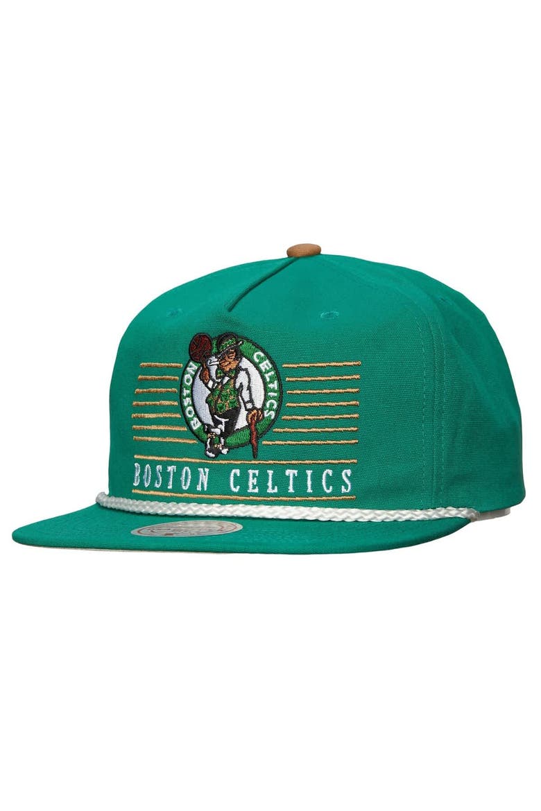 Men's Mitchell & Ness Kelly Green Boston Celtics Ascend Deadstock Snapback Hat, Main, color, Kelly Green